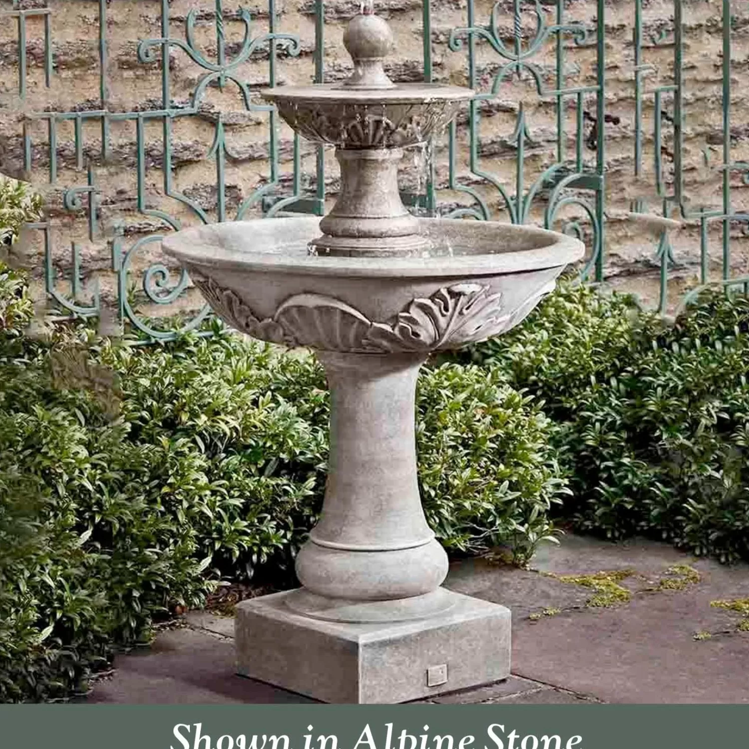 Acanthus Two Tiered Fountain>Roger's Gardens Best Sale