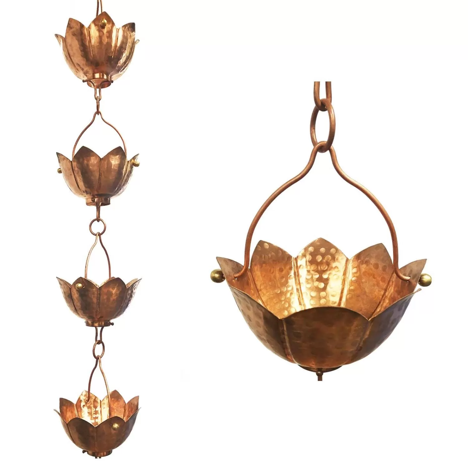 Buddhas Cup Rain Chain>Roger's Gardens Online