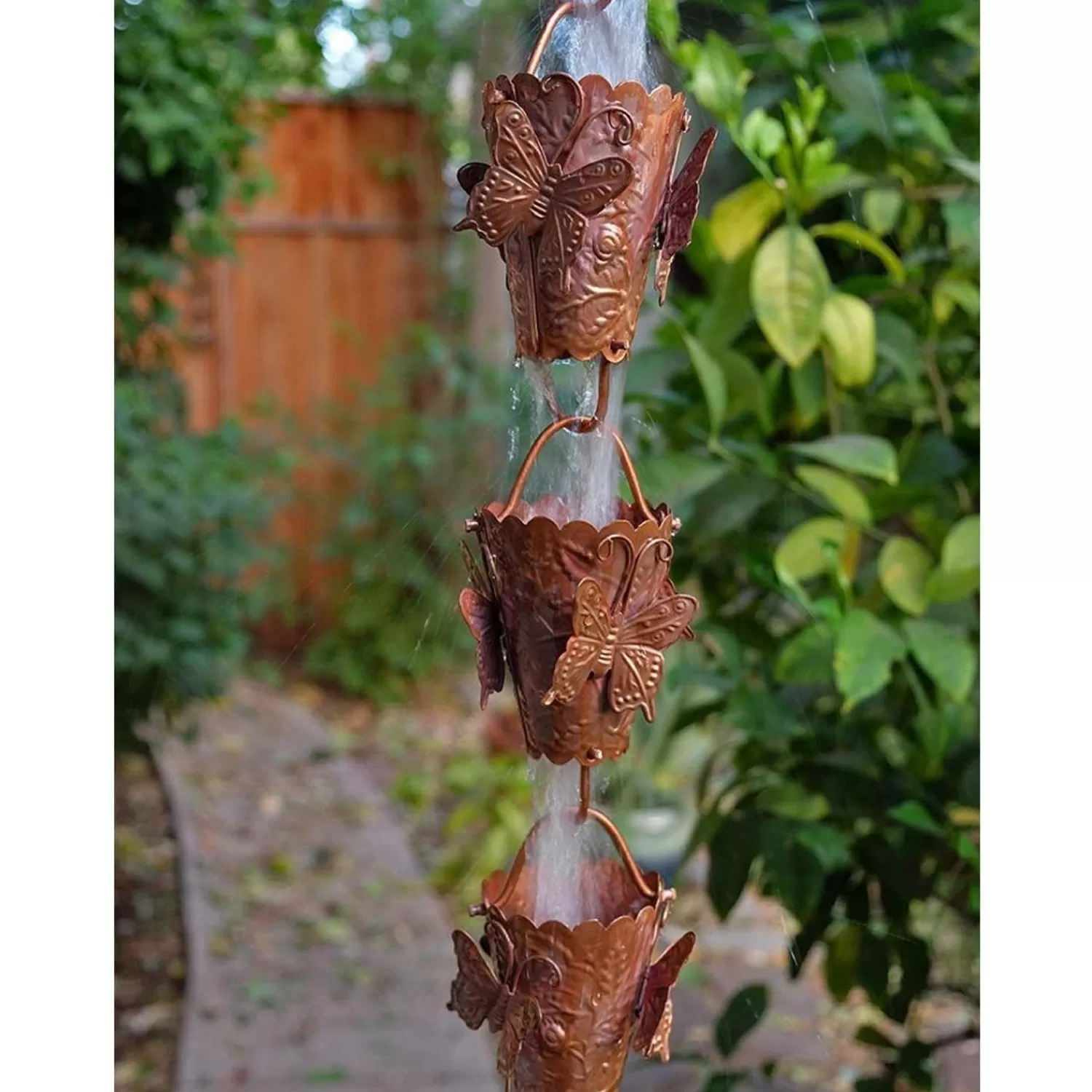 Butterfly Cup Rain Chain - 8Ft Long>Roger's Gardens Fashion