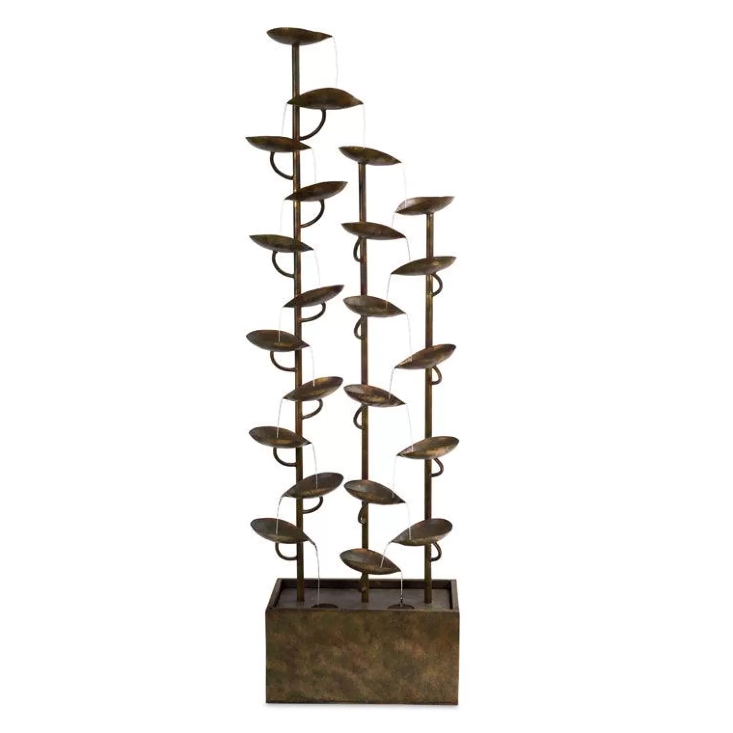 Cascading Triple Leaves Fountain With Pump - 65" Tall>Roger's Gardens Cheap