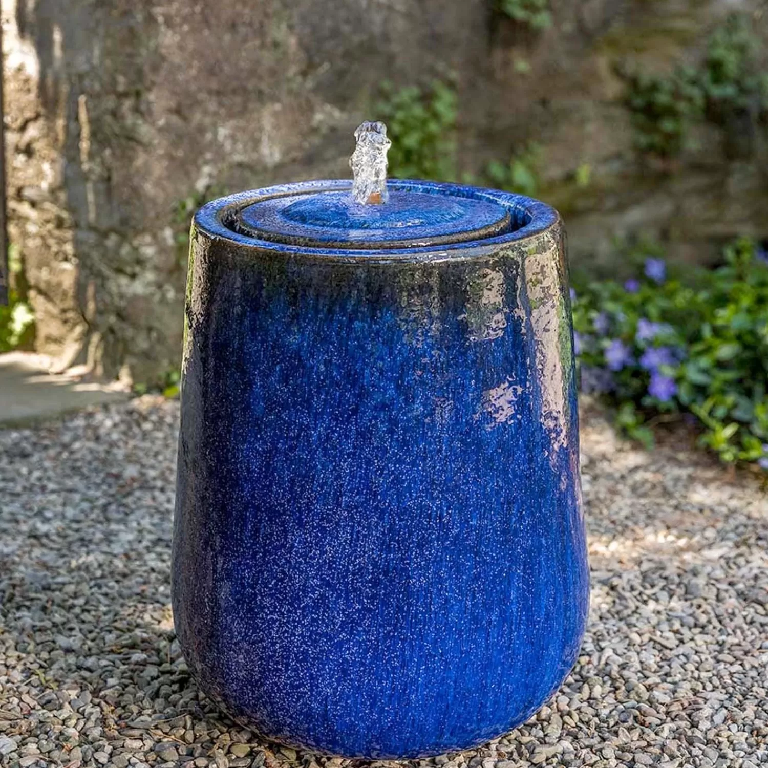 Daralis Fountain, Small - Riviera Blue>Roger's Gardens Fashion