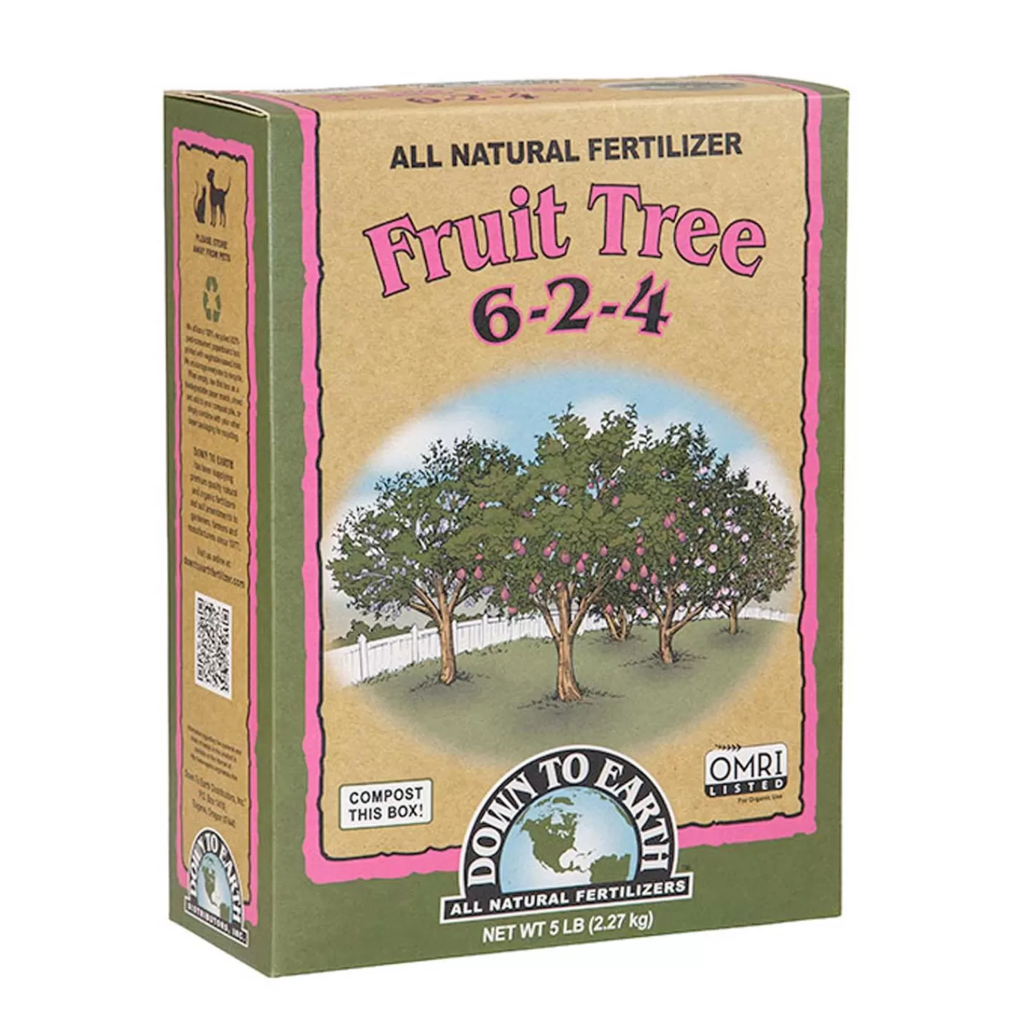 Down To Earth Organic Fruit Tree Fertilizer - 5Lbs>Roger's Gardens Sale