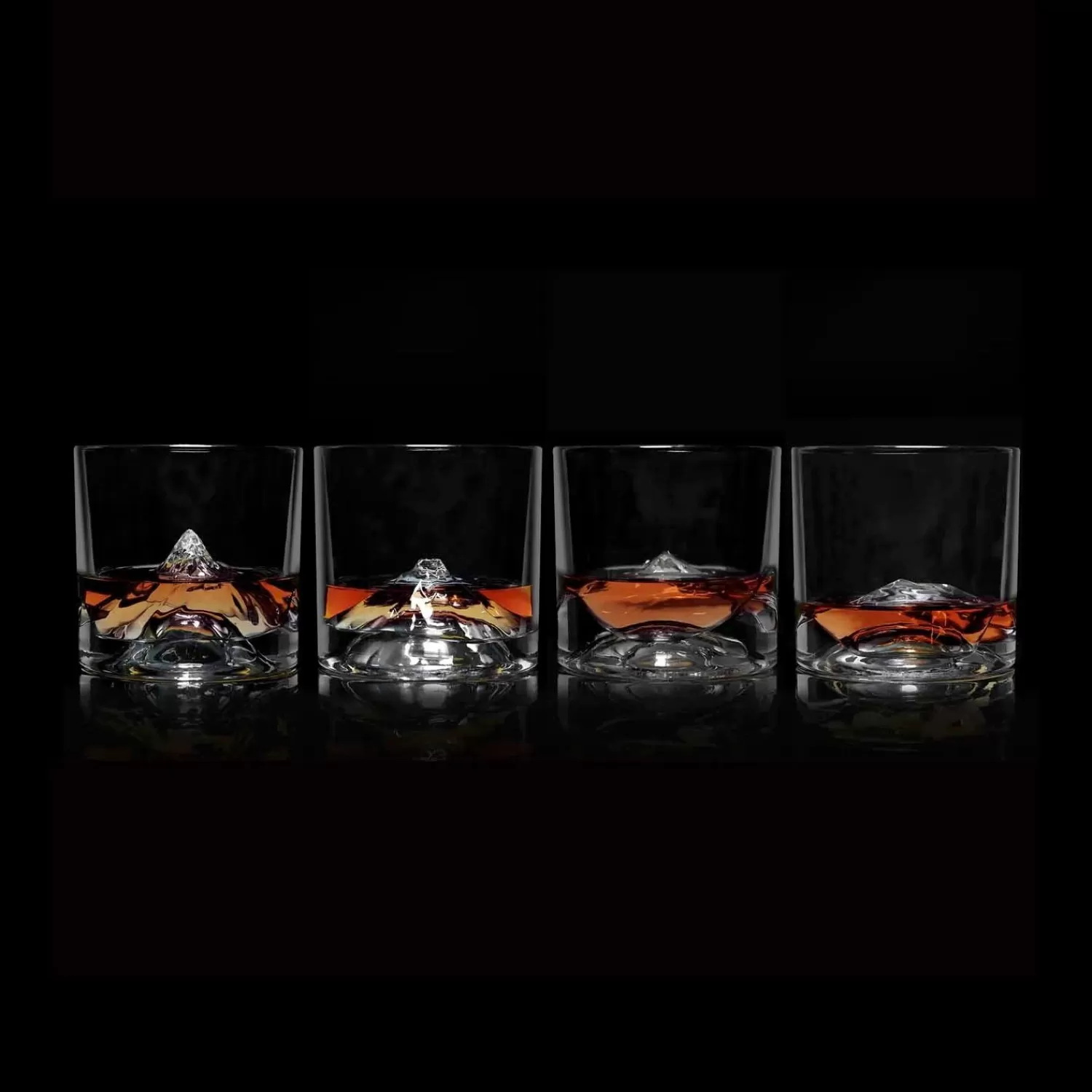 Famous Mountain Peaks Crystal Whiskey Glasses - Set Of 4>Roger's Gardens Hot