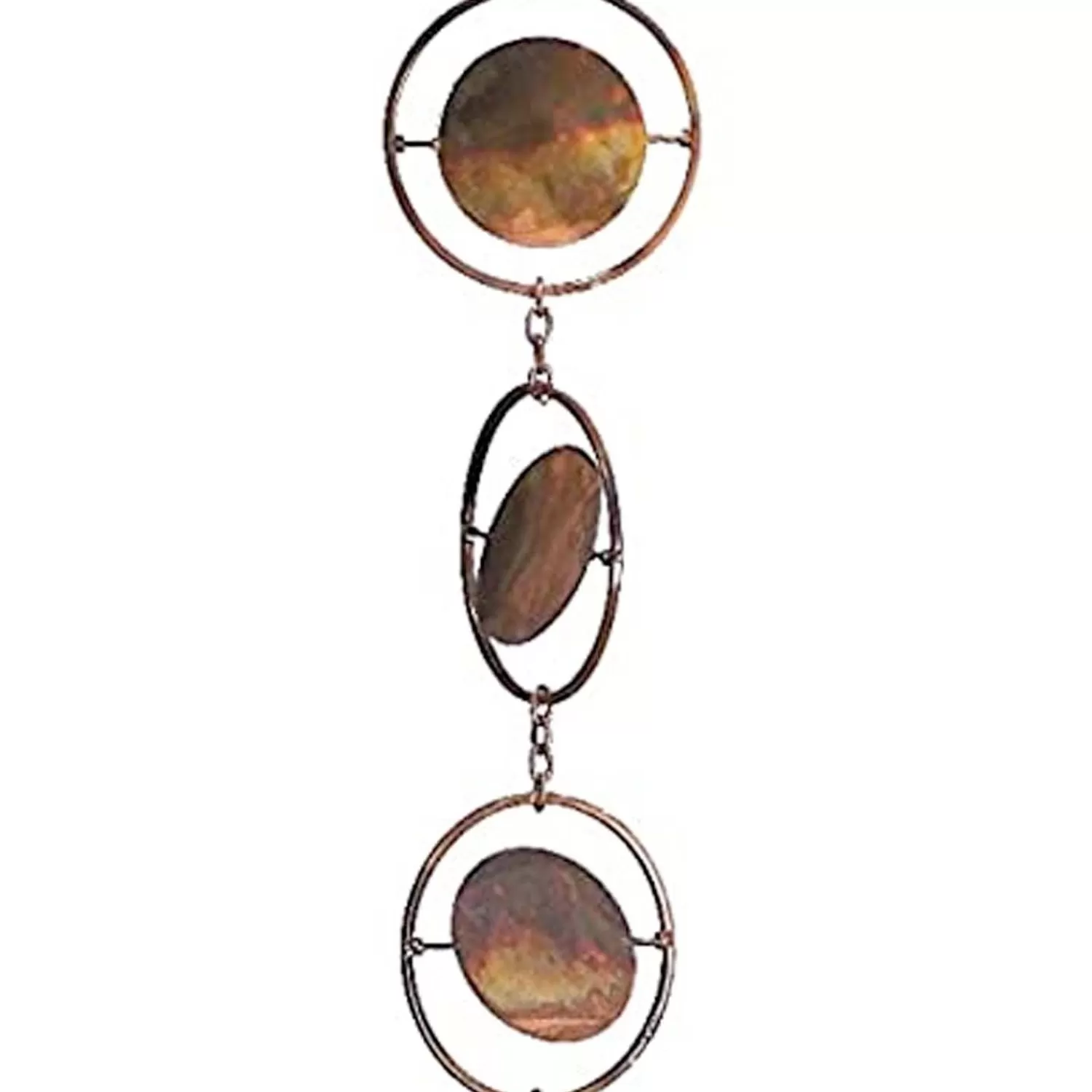 Flamed Circles Hanging Rain Chain>Roger's Gardens Outlet