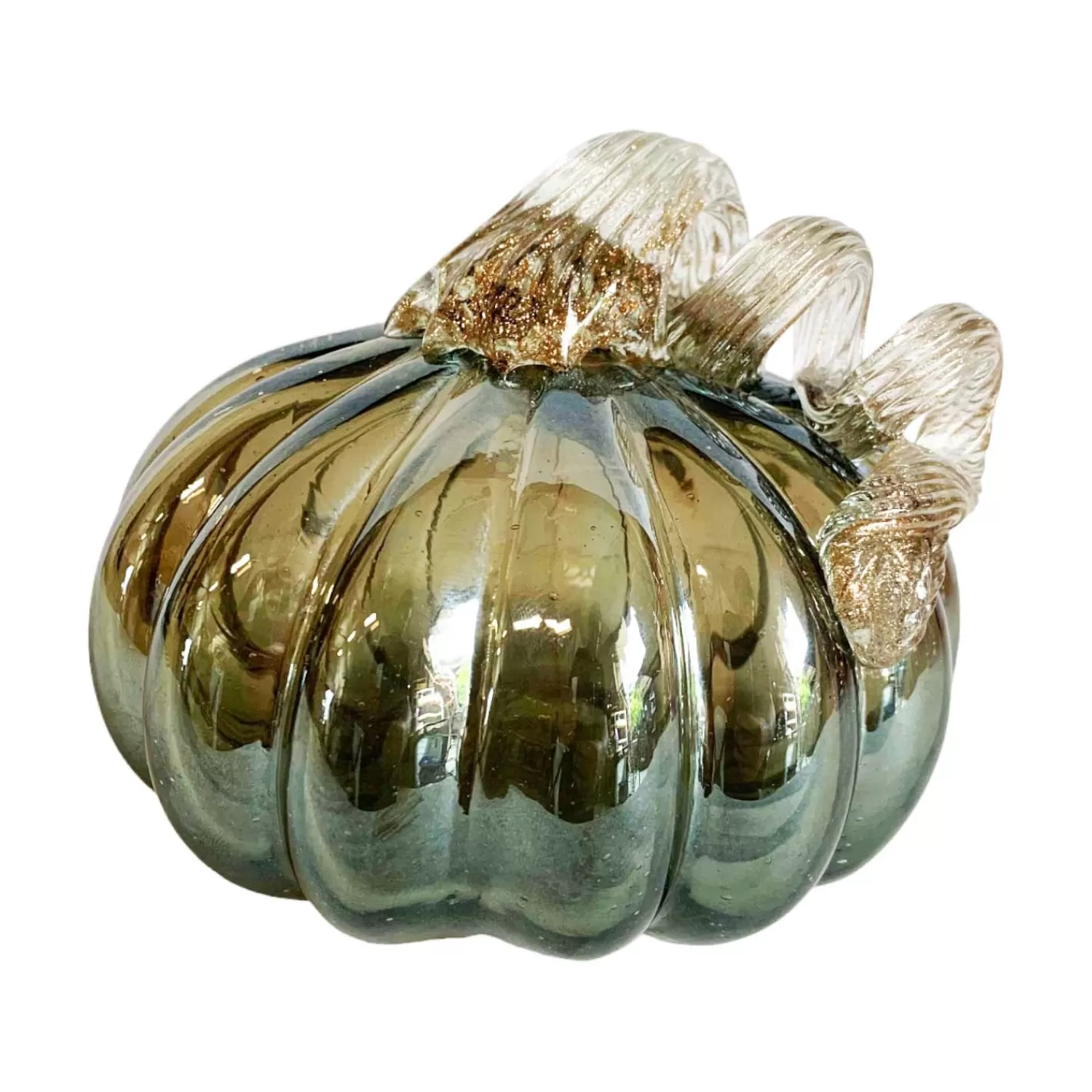 Glass Oil Slick Pumpkin - 5">Roger's Gardens Clearance