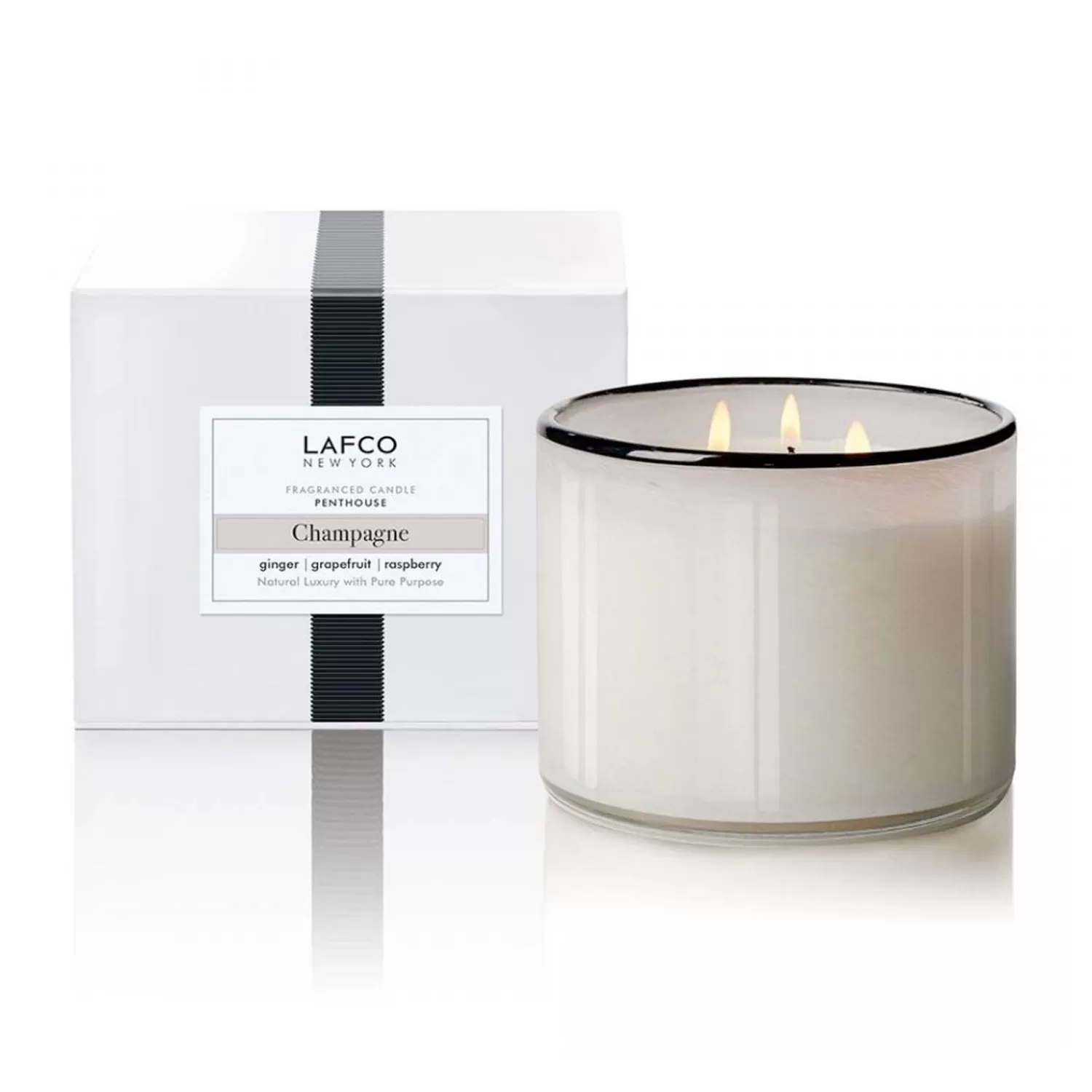 Lafco Champagne 3-Wick Candle>Roger's Gardens Outlet