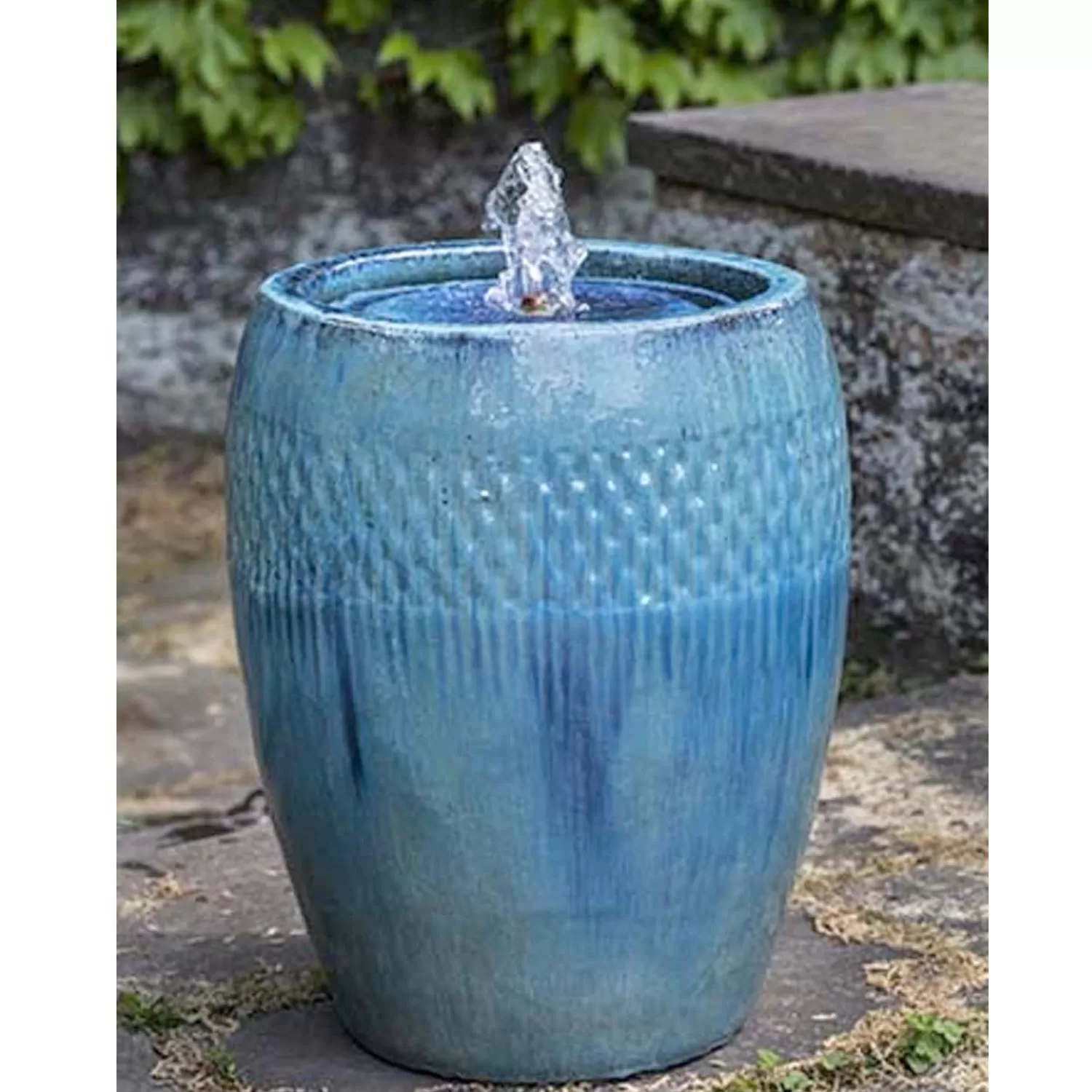 Malmo Fountain, Tall - Mediterannean Blue>Roger's Gardens New