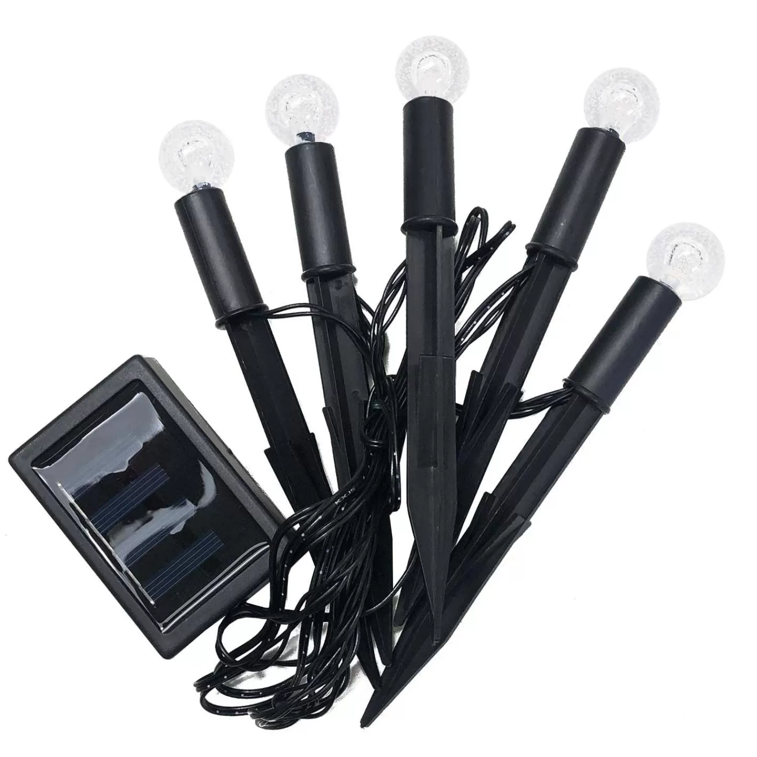 Mini Solar Plastic Stake Lights - Set Of 5>Roger's Gardens Best