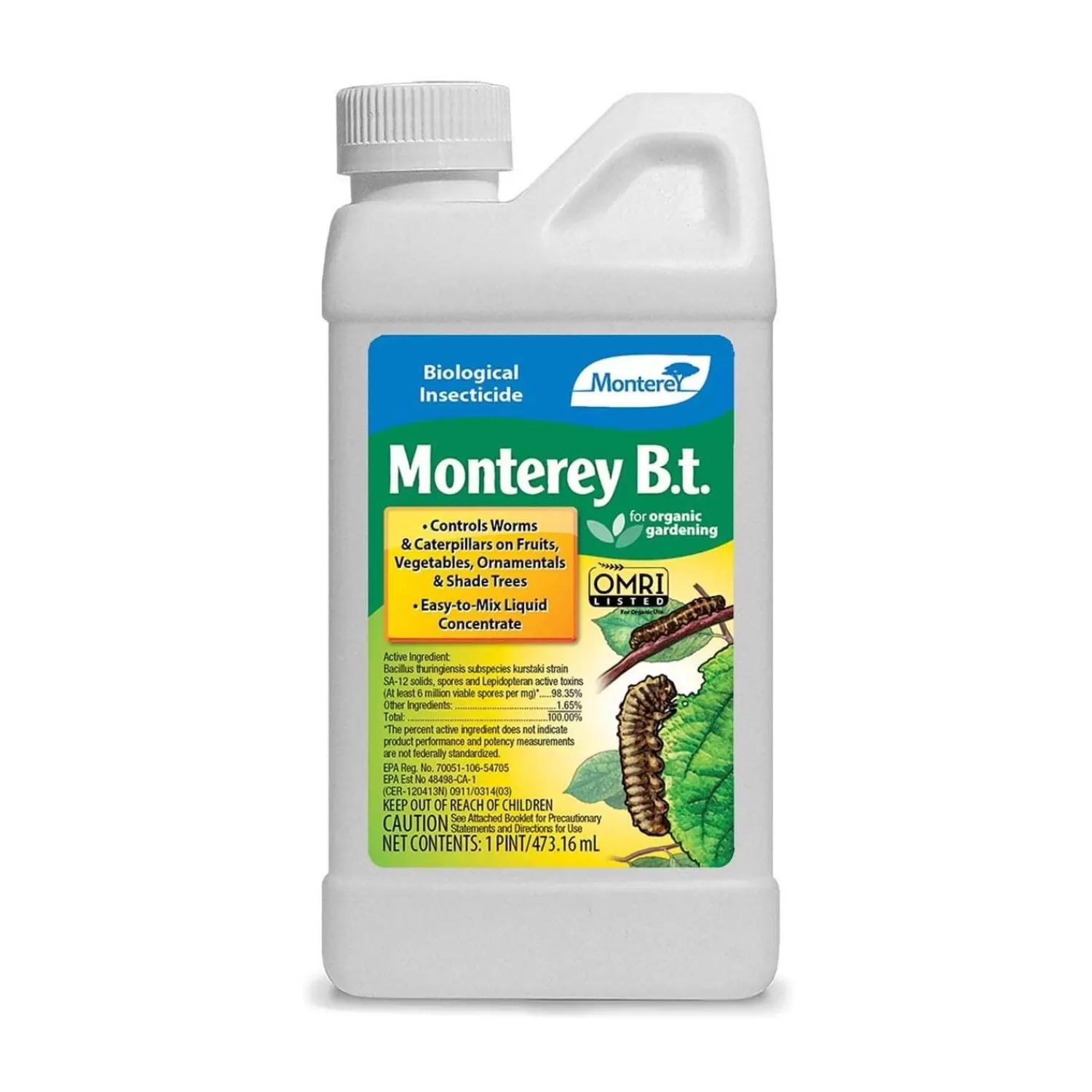 Monterey B.T. Biological Insecticide Concentrate Organic - 16Oz>Roger's Gardens Best