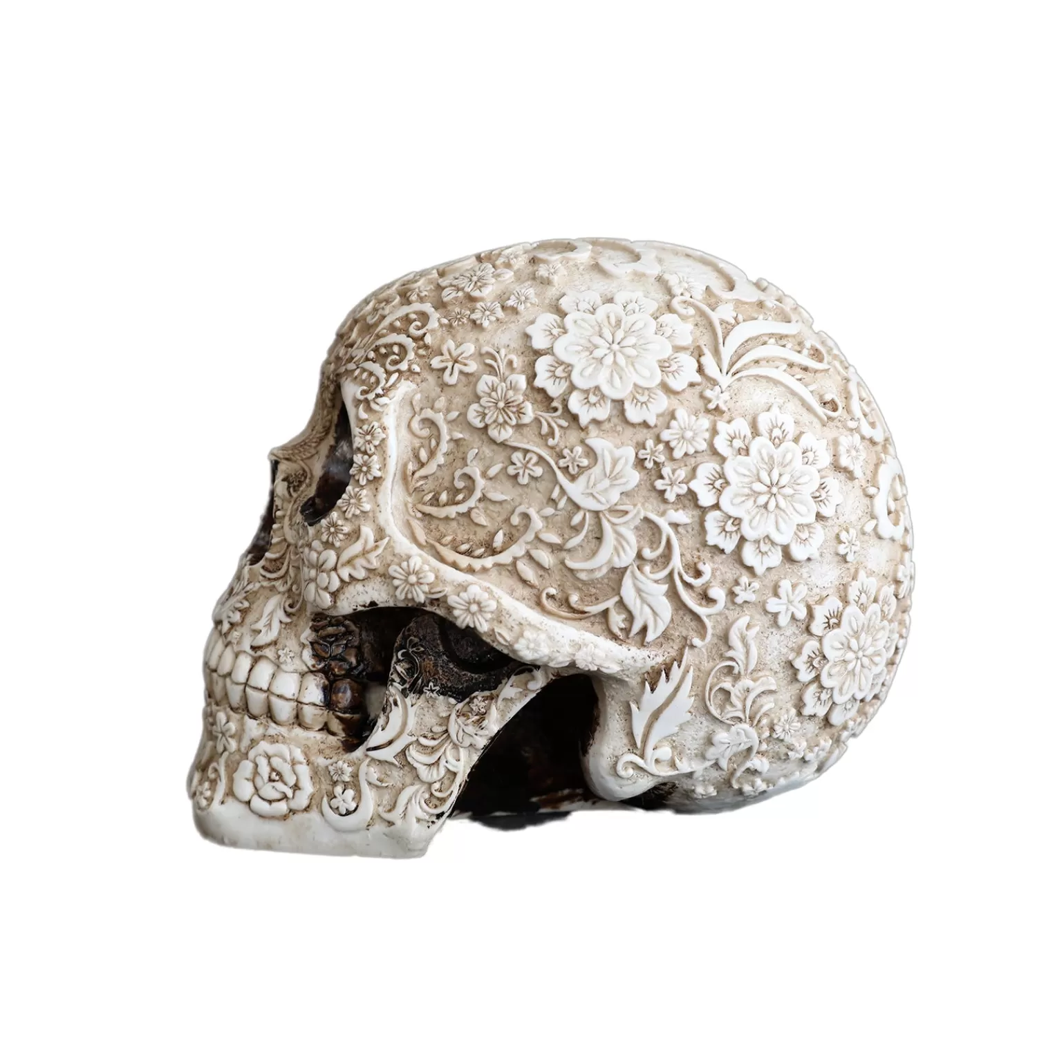 Mystic Floral Skull - 5" Tall>Roger's Gardens Fashion