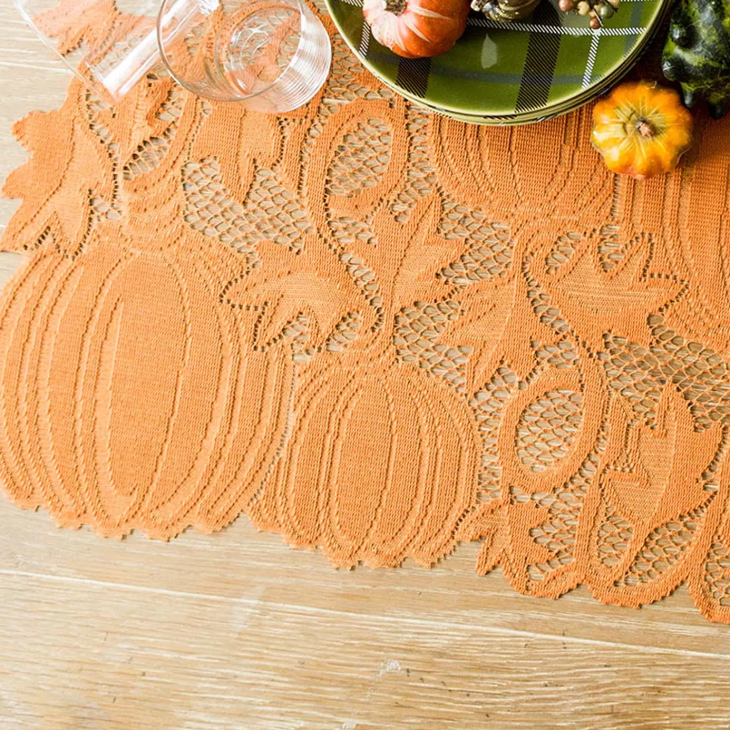 Pumpkin Vine Table Runner - 14" X 60">Roger's Gardens Cheap