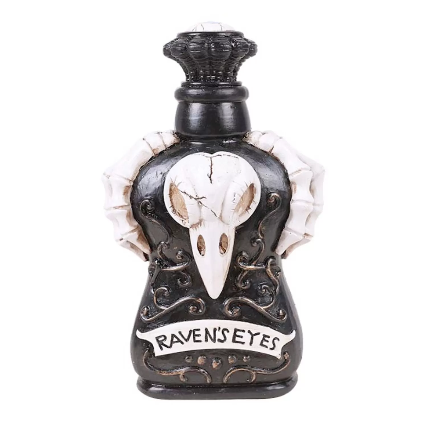 Raven's Cure Poison Bottle - 7.25" Tall>Roger's Gardens Online