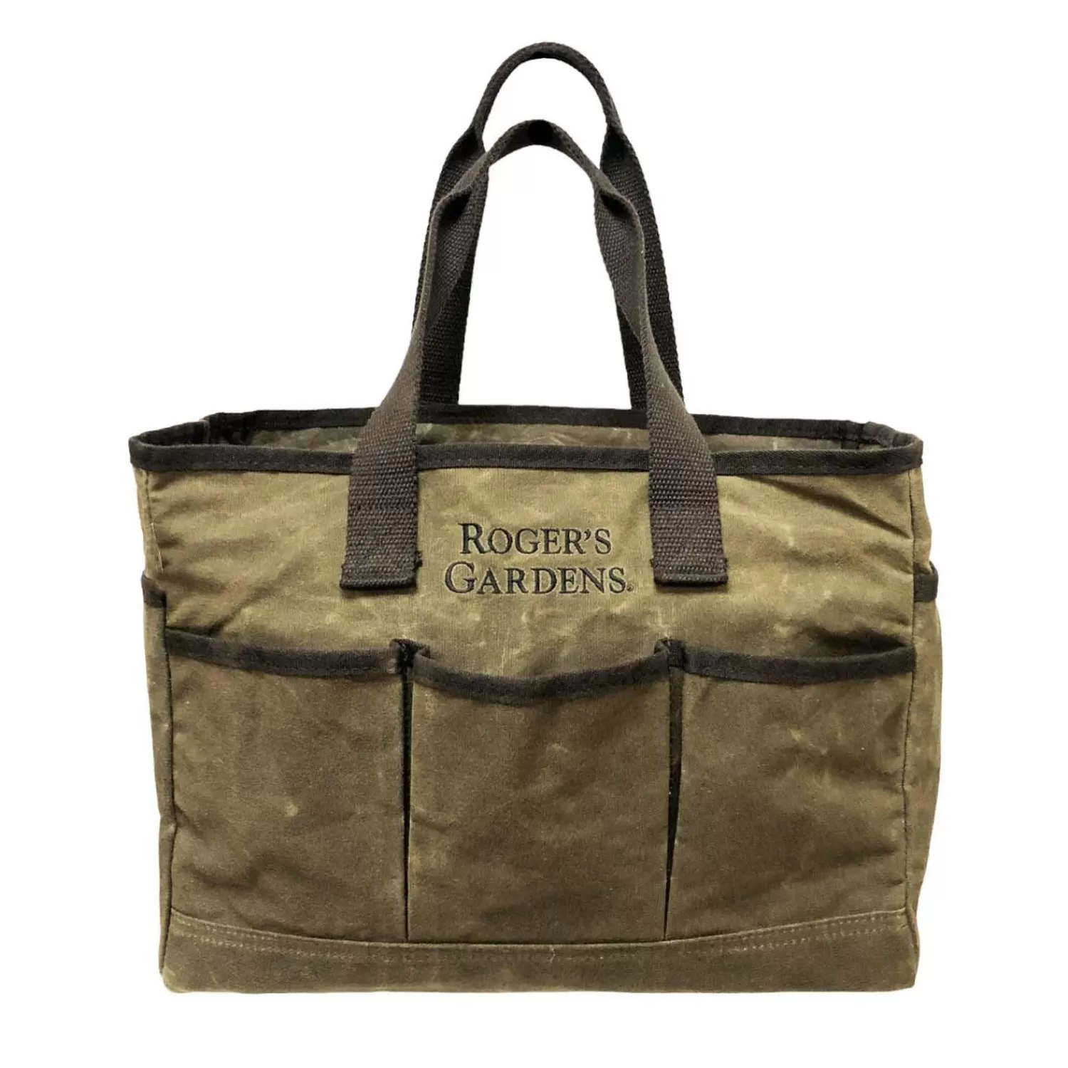 Official Waxed Olive Canvas Utility Bag>Roger's Gardens Sale