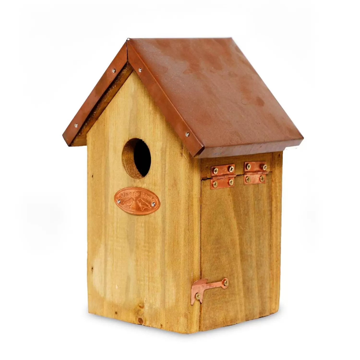 Small Copper Rough Birdhouse>Roger's Gardens Flash Sale