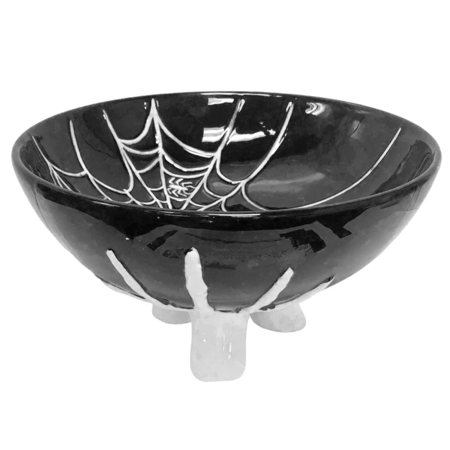 Spider Web Candy Bowl - 5" Tall>Roger's Gardens Clearance