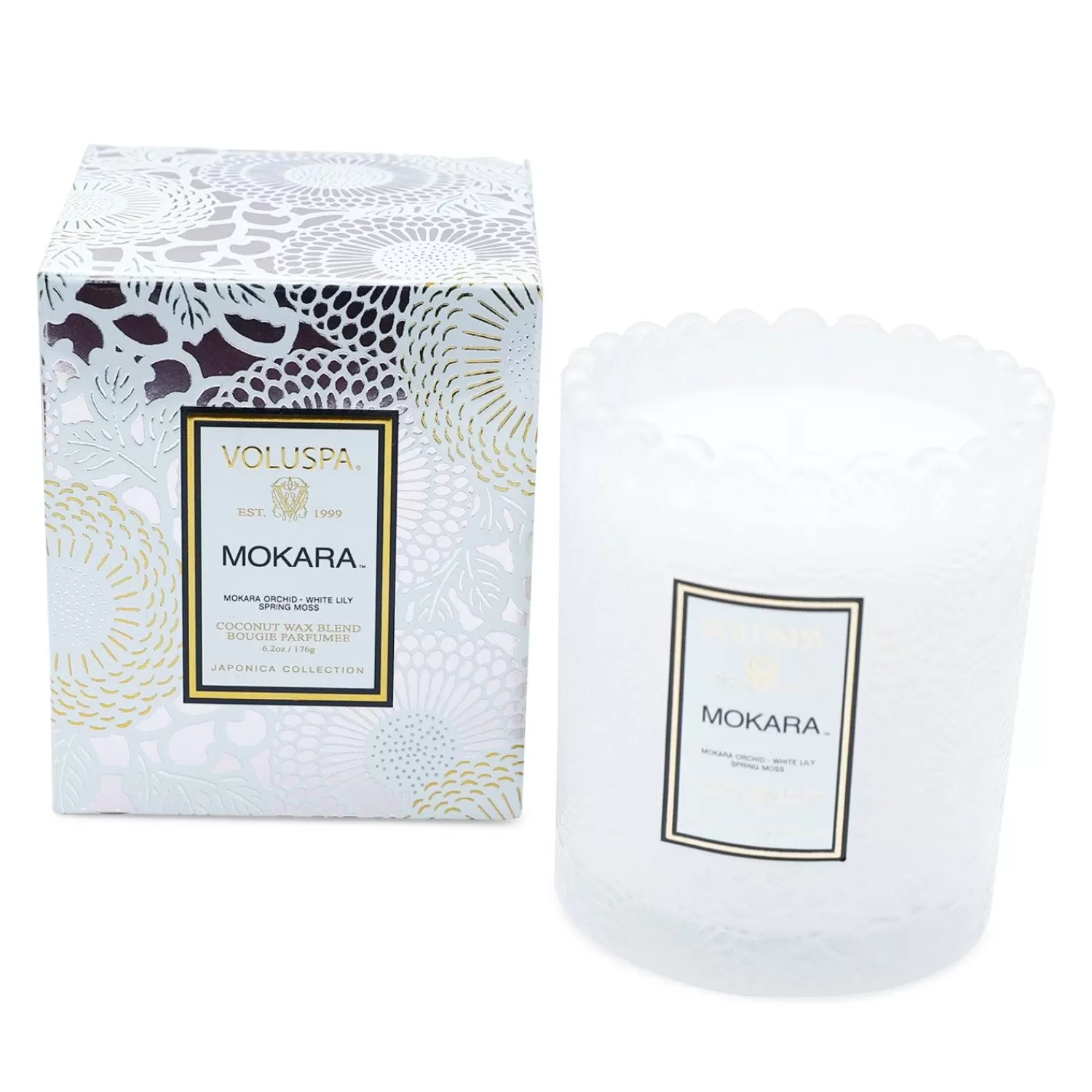 Voluspa Mokara Scallop Glass Candle>Roger's Gardens Best