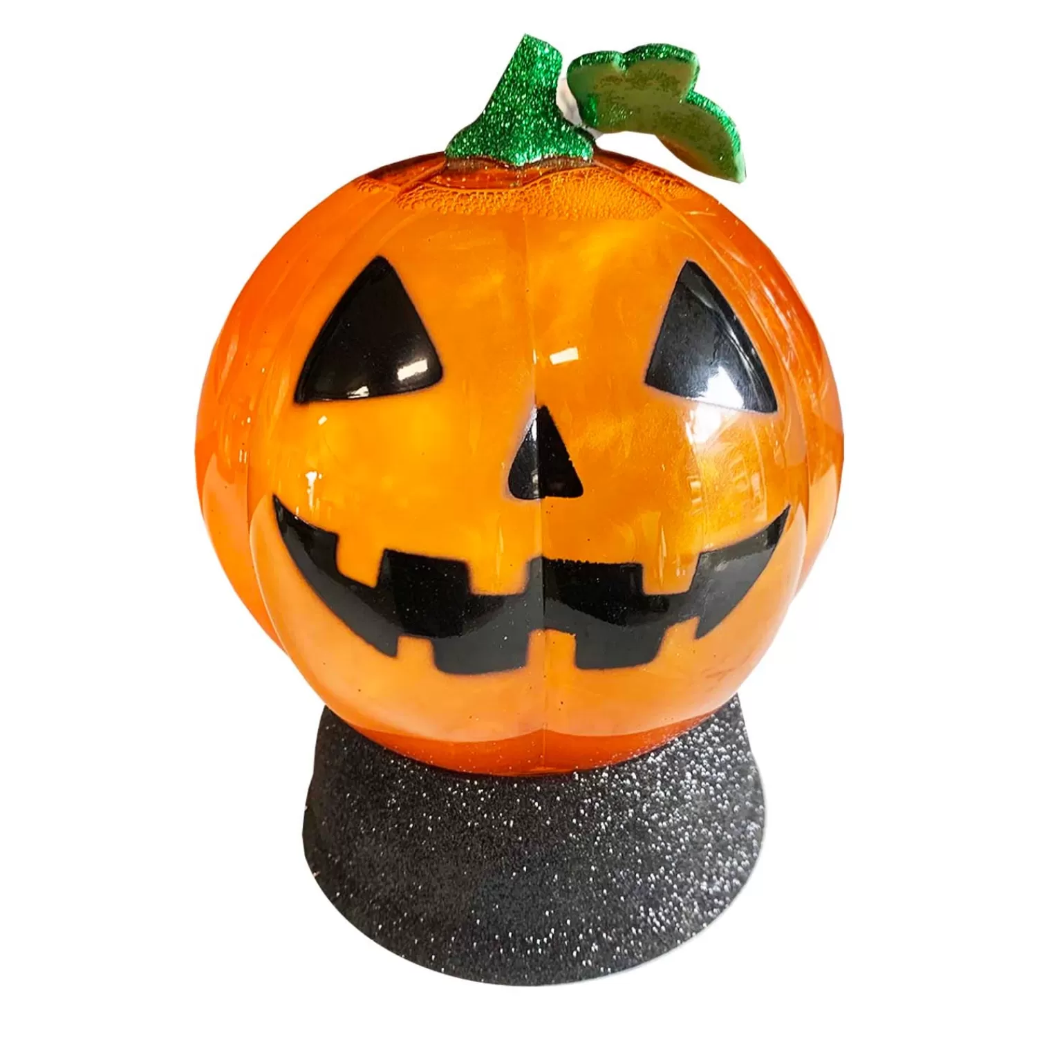 Whirling Shadows: Spinning Smoky Pumpkin Light - 7" Tall>Roger's Gardens Online